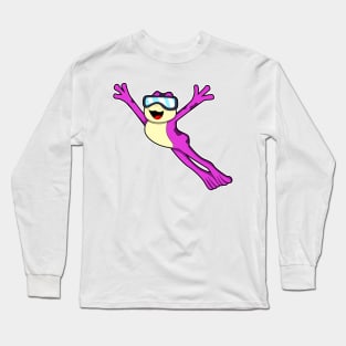 Frog with Sunglasses Long Sleeve T-Shirt